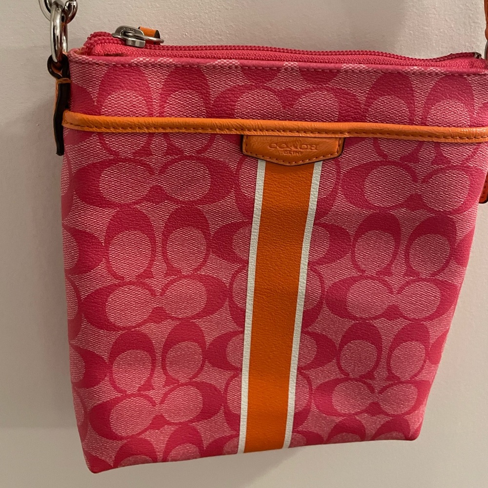Authentic Pink Coach Crossbody Bag